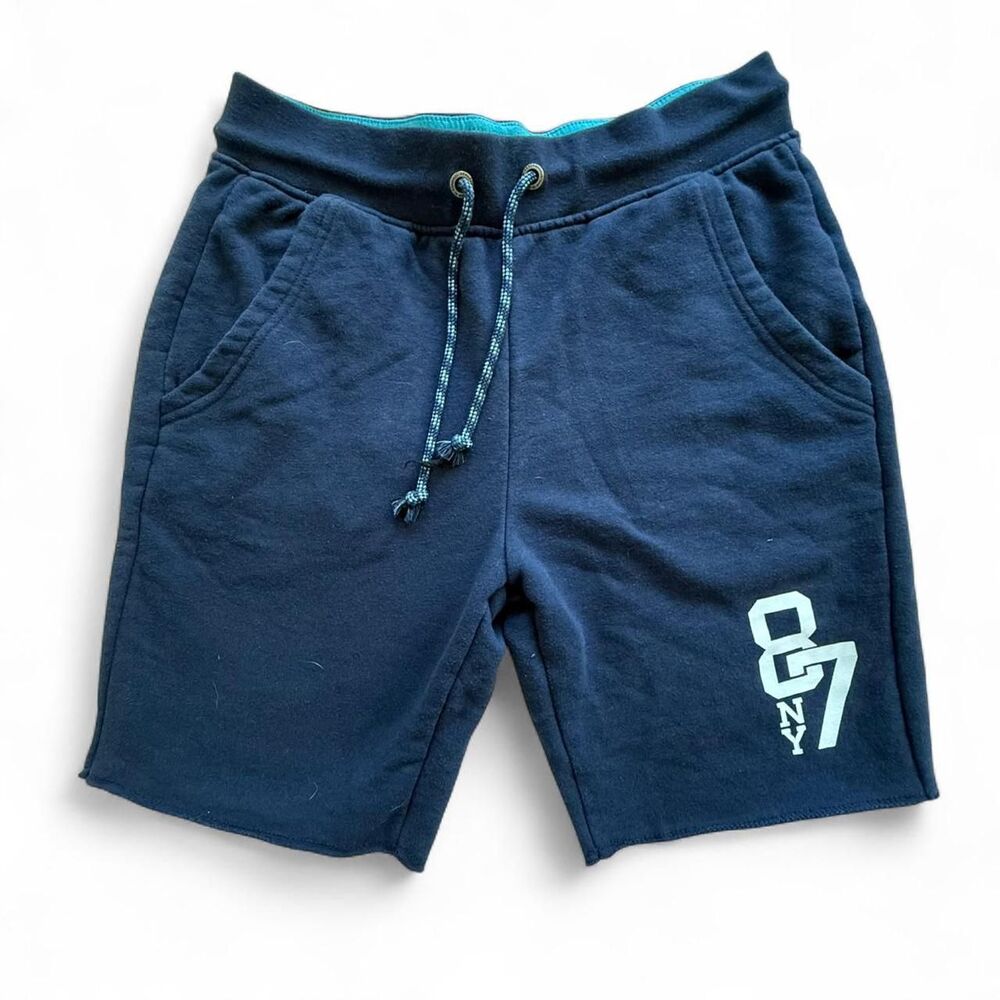 Y2K Aeropostale Navy Shorts with Embroidered Logo Women's XS